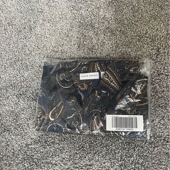 Susan Graver Regular Printed Woven Button-Front Duster w/ Belt - Picture 16 of 16